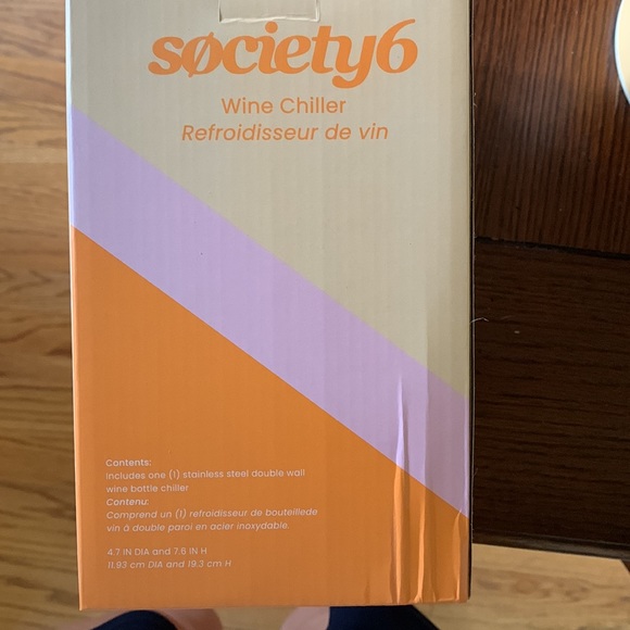 New In Box Society6 Wine Chiller - Picture 2 of 3